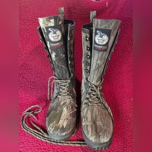 Georgia Boot Tall Lace-Up Camo Hunting Boots